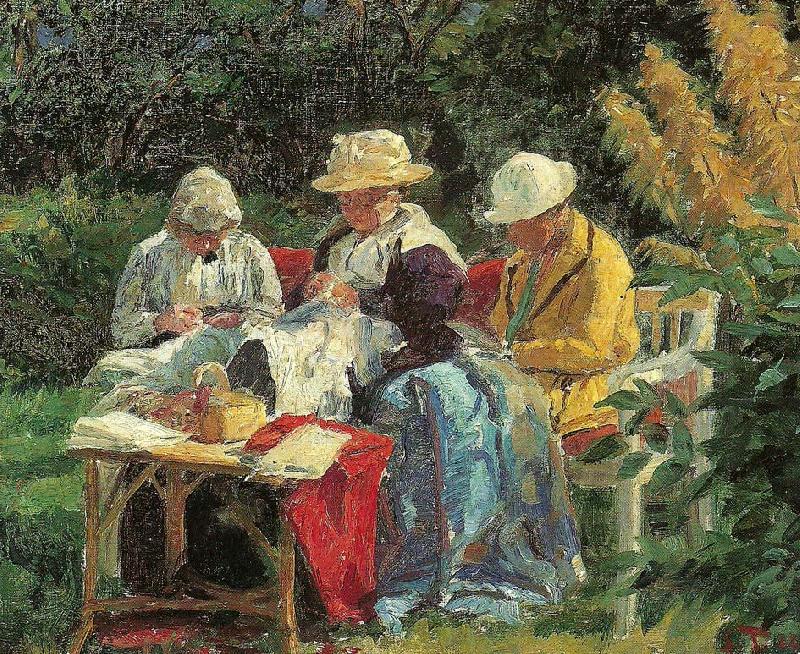 Laurits Tuxen solskin i haven